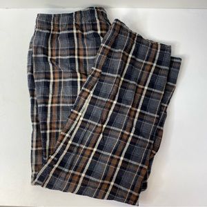 Wind River Mens Large Brown Checkered Pyjama Pants